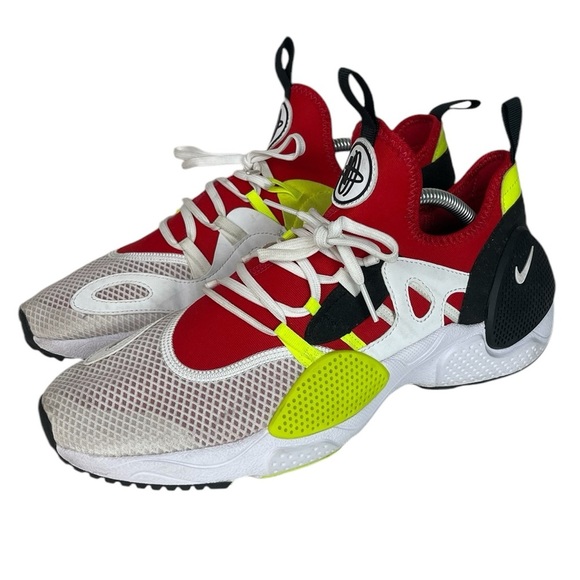 B8 Mens Nike Huarache Edge TXT White University Red Bolt Shoes 10.5 - Picture 1 of 5